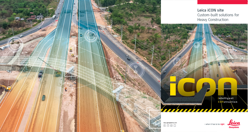 Brochure sur les produits et solutions Leica iCON pour les travaux publics.